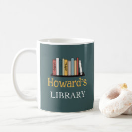Caneca De Café DIVERTIDO! Mug - Biblioteca - Personalizado - Adic