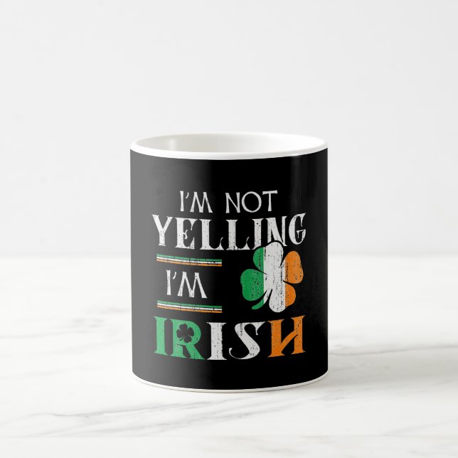 Caneca De Café Divertido Não Gritando, sou Irlandês Matando Ruas  (Centro)