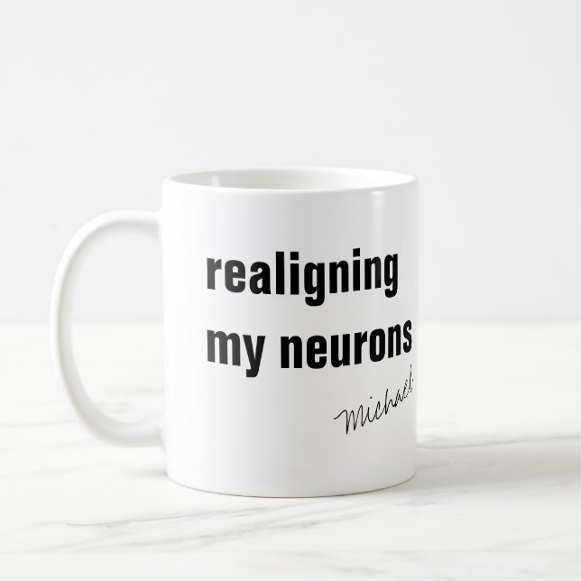 Caneca De Café Divertido Personalizado (Esquerda)