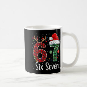 Caneca De Café Divertido Seis Sete 6 7 Meme 67 Natal Leopardo Xma