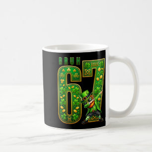 Caneca De Café Divertido Seis Sete Dabbing Leprechaun Bruh 67 St