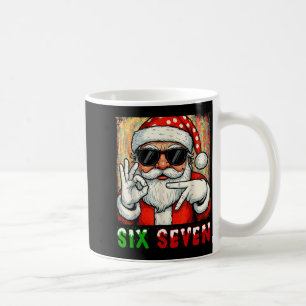 Caneca De Café Divertido Seis Sete Meme Natal Legal Frase do Papa