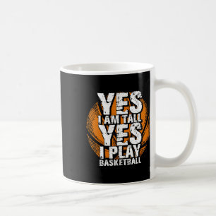 Caneca De Café Divertido Sim, Eu Sou Alto, Toco Jogador De Hoops