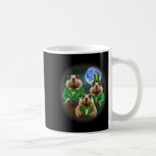 Caneca De Café Divertido Três Groundhog Lua 3 Cabeça de Groundhog