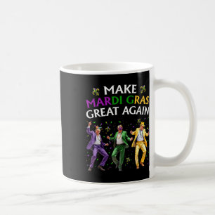 Caneca De Café Divertido Trump Dançando Faça Mardi Gras Grande No