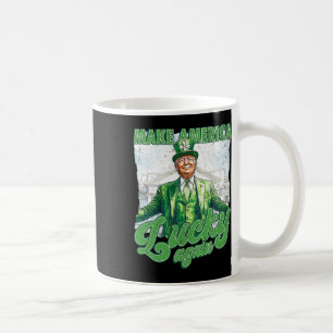 Caneca De Café Divertido Trump Faça o Dia de São Patrício Grande