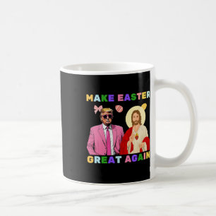 Caneca De Café Divertido Trump Jesus Cristo Faça a Páscoa Grande