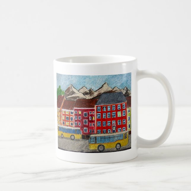 Caneca De Café Divertimento do ônibus (Direita)