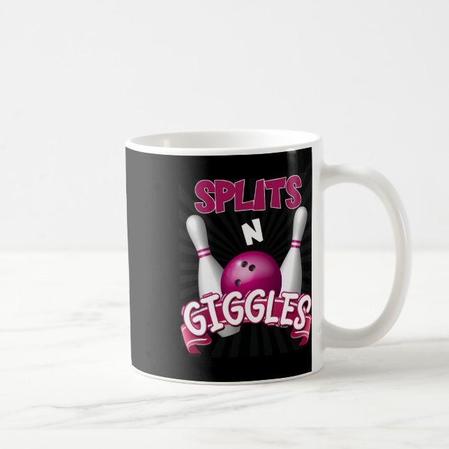 Caneca De Café Dividem-se em Giggles Funny Boliche Team Bowler Sp (Direita)