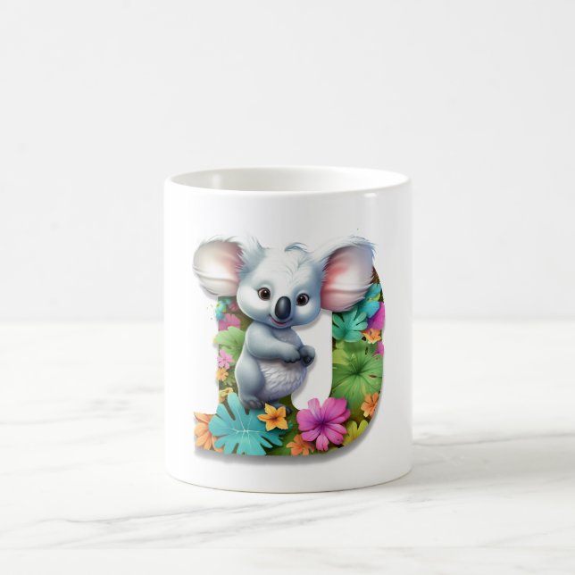 Caneca De Café Divine Koala - Taça Koala Cute - Tipo D (Centro)