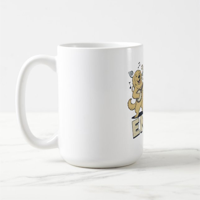 Caneca De Café “Divirta-se – Animais Fofos Tocando Instrumentos M (Esquerda)