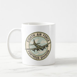 Caneca De Café Divisão de Fortalezas da Oitava Força Aérea da Seg
