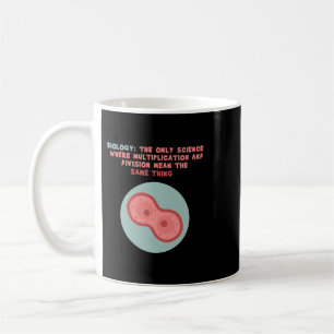 Caneca De Café Divisão de Multiplicação Científica Apenas Biológi