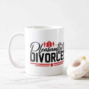 Caneca De Café Divorciado Agradavelmente Celebração Divertida de