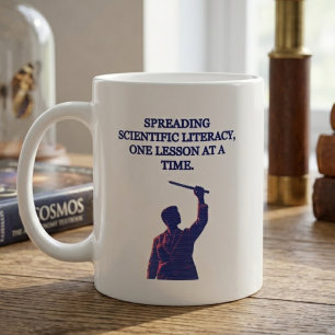 Caneca De Café Divulgando a Literacia Científica Uma Lição de Cad