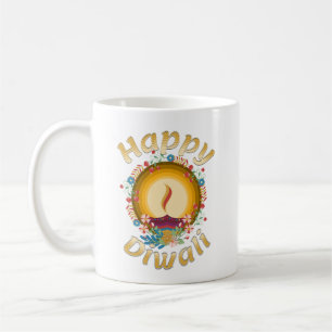 Caneca De Café Diwali Festival das Luzes Hindu Sikh Jain