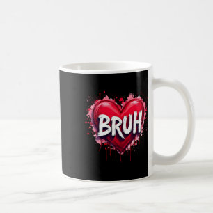 Caneca De Café Dizendo engraçado do meme Bruh Saudação Bro Adoles
