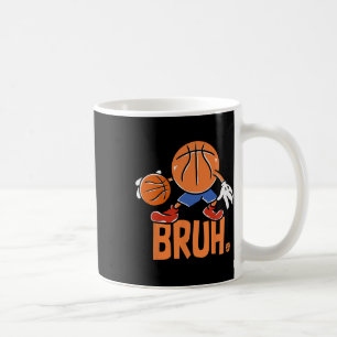 Caneca De Café Dizendo Meme Engraçado Bruh Sketll Bro Dabbing Ll 