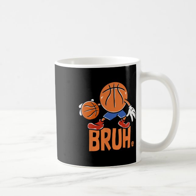 Caneca De Café Dizendo Meme Engraçado Bruh Sketll Bro Dabbing Ll  (Direita)