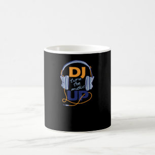 Caneca De Café DJ aumenta a música