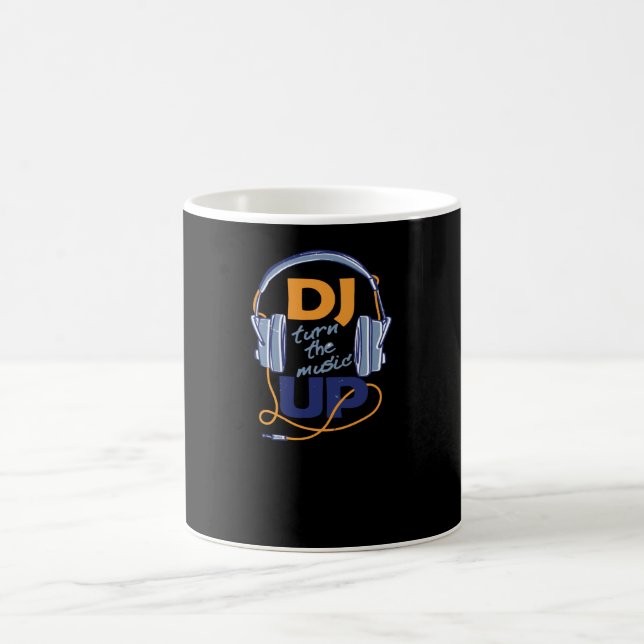 Caneca De Café DJ aumenta a música (Centro)