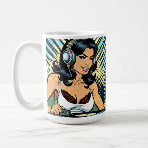 Caneca De Café DJ Deejay Pop Art Bonito Jamando