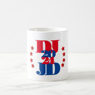 Caneca De Café DJ Trump & JD Vance 2024 Election Mug