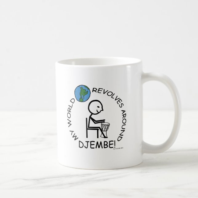 Caneca De Café Djembe - O mundo volta (Direita)