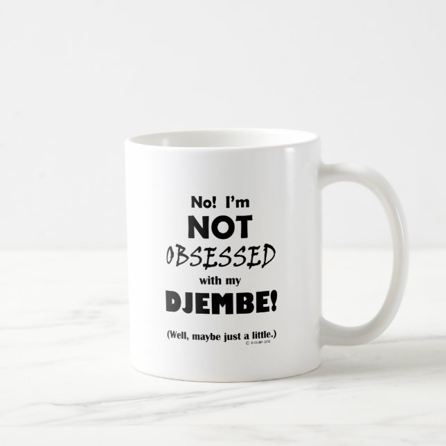 Caneca De Café Djembe obcecado (Direita)