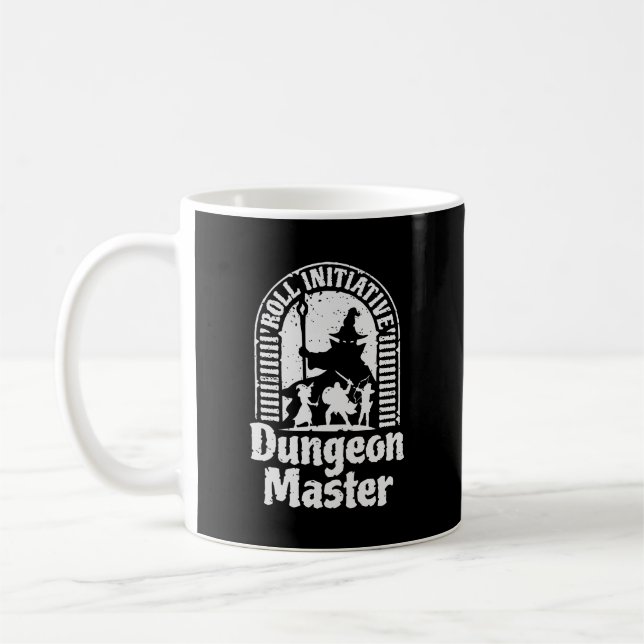 Caneca De Café DM Roll Initiative RPG (Esquerda)