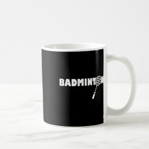 Caneca De Café Dminton minimalista - Racquet Shuttle Dminton