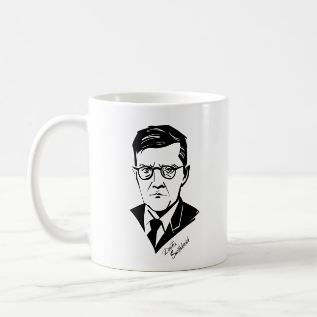 Caneca De Café Dmitri Shostakovich (Esquerda)