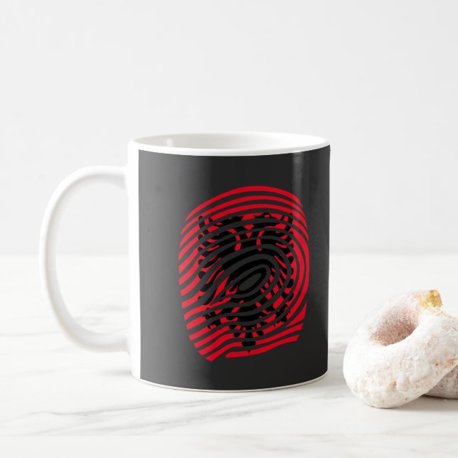 Caneca De Café DNA da Albânia (Com Donut)