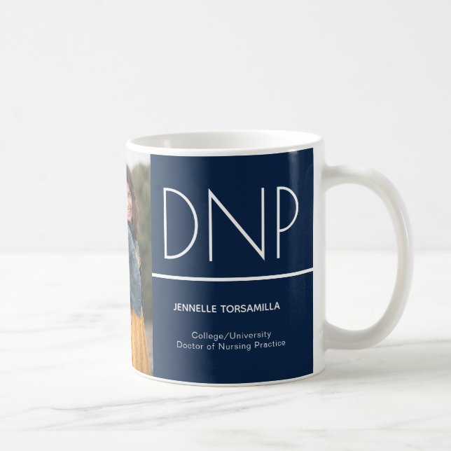 Caneca De Café DNP Blue White Graduação Foto Keepsasasaem Café Mu (Direita)