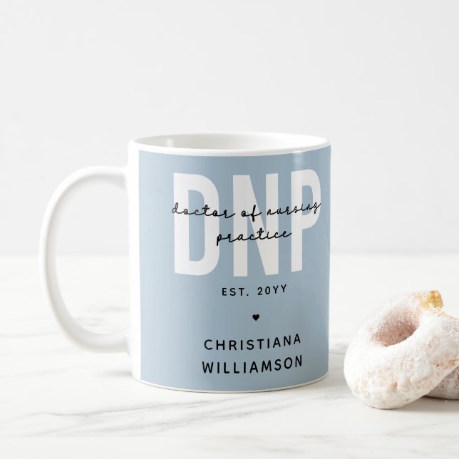 Caneca De Café DNP Doutor Personalizado para Graduação de Prática (Com Donut)