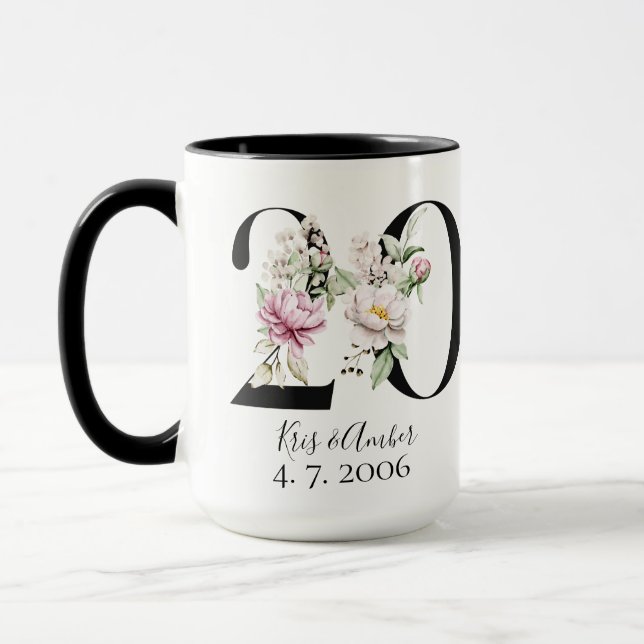 Caneca de café do 20º aniversário (Esquerda)
