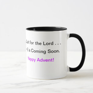Caneca de café do advento