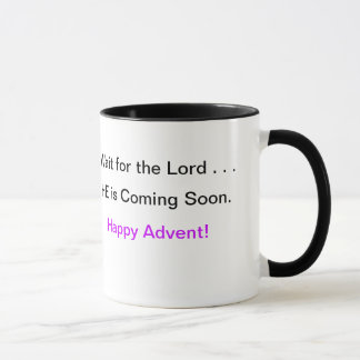 Caneca de café do advento