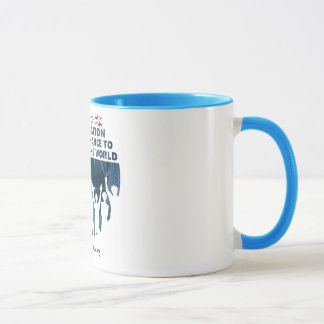 Caneca de café do aniversário de AWF Bono