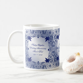 Caneca de café do aniversário de casamento da