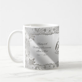 Caneca de café do aniversário do diamante 60th do