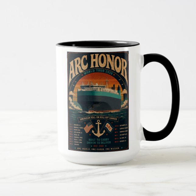 Caneca de café do ARC Honor World Tour 2026 (Direita)