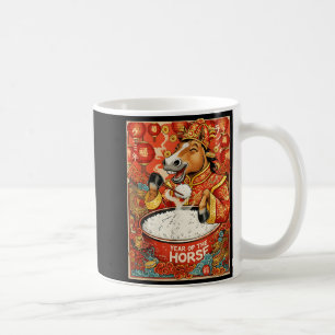Caneca De Café Do Arroz do Cavalo do Zodíaco Chinês