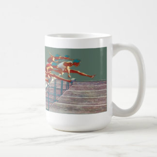 Caneca de café do atletismo do vintage