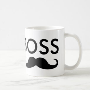 Caneca de café do bigode do CHEFE