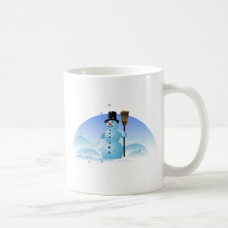 Caneca de café do boneco de neve