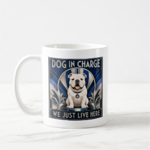 Caneca de Café do Bulldog Engraçado que Manda na C
