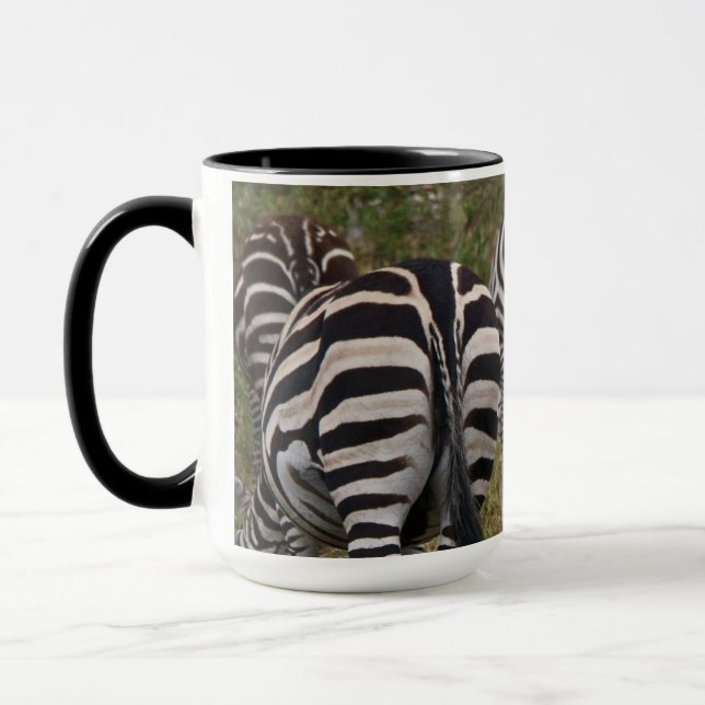 Caneca de café do bumbum da zebra (Esquerda)