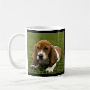 Caneca de Café do Cachorrinho Basset Hound Amoroso