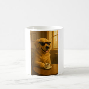 Caneca de Café do Cachorro Dourado Legal